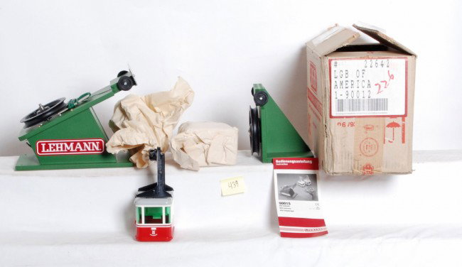 LGB 9001 S RIGI cableway: LGB G Scale 9001 S RIGI cableway. Set is C8-9 with instructions.