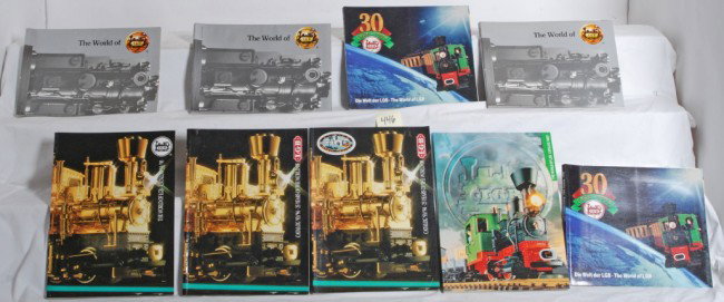 Group of LGB catalogs from 1990Õs: LGB 9 catalogs from the 1990Õs. Mostly early and mid part of the decade. A few duplicates. See photos for best description.