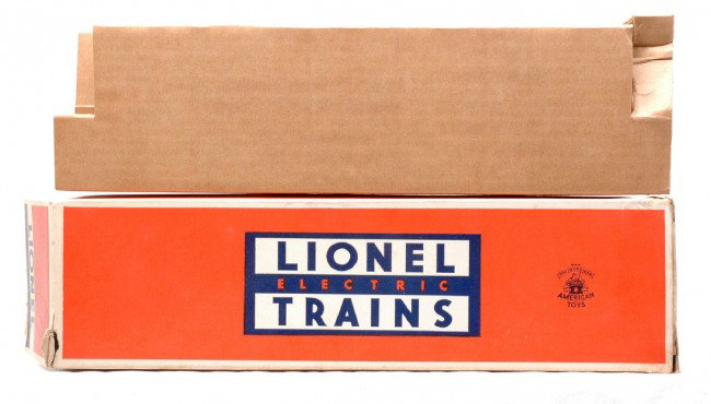 Lionel Original Box ONLY for 2242C NH B Unit: Lionel postwar original box only with original cardboard insert for a 2242C New Haven F3 B diesel unit. The OB has all flaps attached, except for one tuck flap which is missing. The OB is bright and c