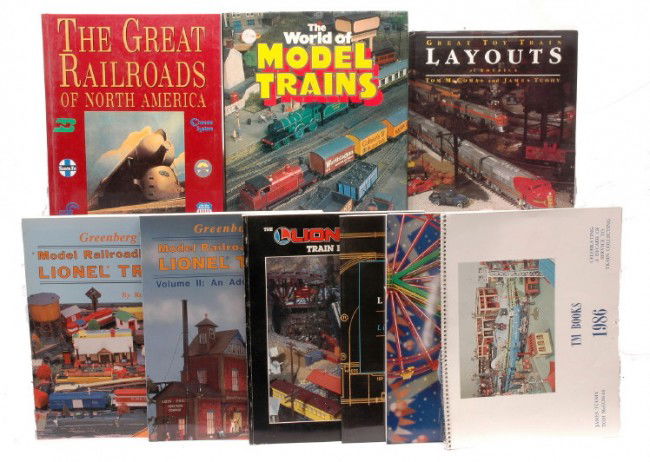 Lionel GreenbergÕs Books for Layouts: Lionel books including; Lionel Classic Trains: Volume 1: 2001 The Great Railroads of North America by Bill Yenne, The World of Model Trains by Patrick Whtehouse & Allen Levy, Great Toy Train Layouts o