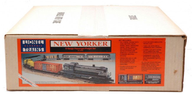 Lionel New Yorker Pass/Freight Set 11744 MIB: Lionel New Yorker passenger/freight train set no. 11744 factory sealed in OB, C10.