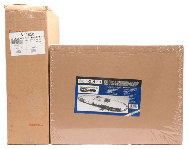 Lionel Zenith/Nationwide Freight Set 11826 MIB: Lionel Zenith/Nationwide NYC Express freight train set no. 11826 factory sealed in OB wrapped in cellophane with an outer shipping carton, C10.