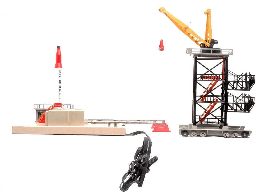 Lionel Postwar 175 Rocket Launcher: Lionel postwar 175 rocket launcher, C6.