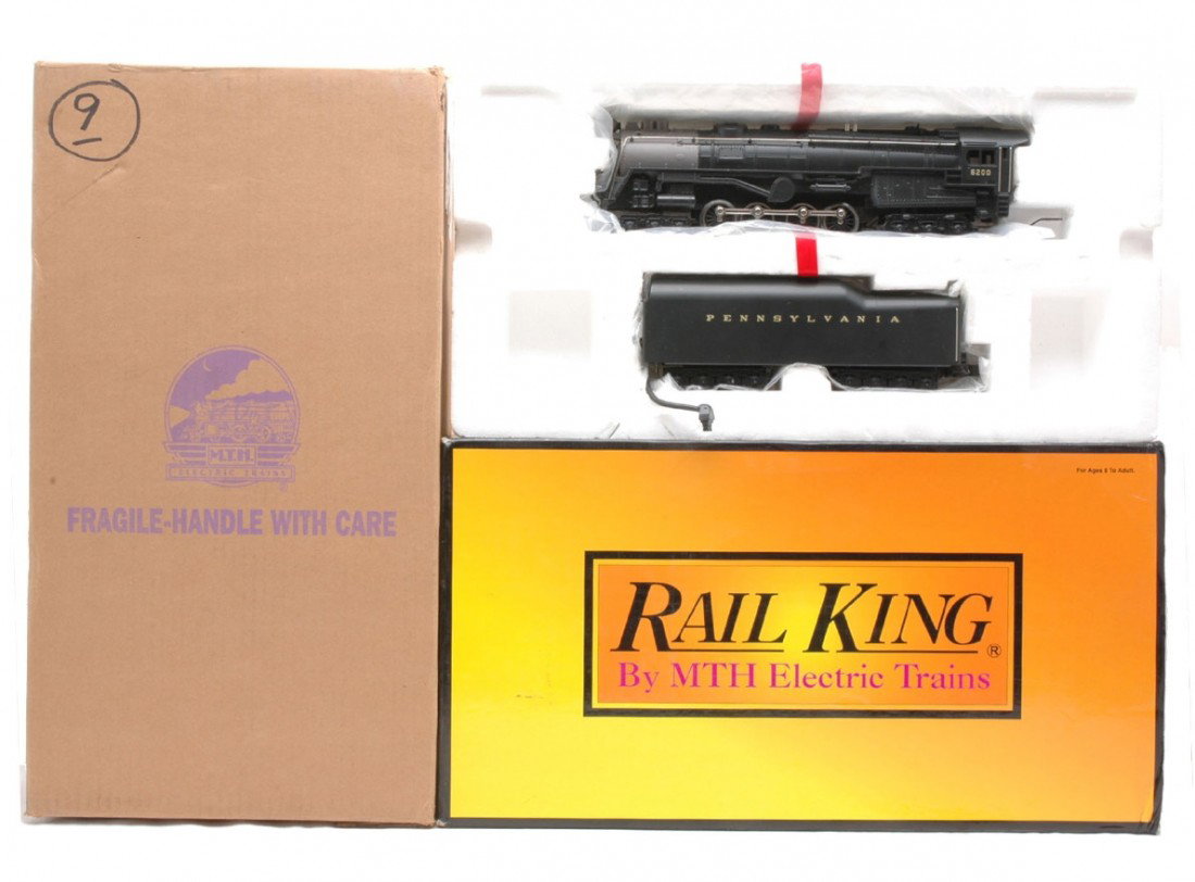 RK by MTH 30-1149-1 PRR S-2 Turbine LIKE NEW OB: Rail King by MTH 30-1149-1 Pennsylvania Cab # 6200 S-2 Turbine engine three rail with ProtoSound in OB with outer shipping carton, C8.