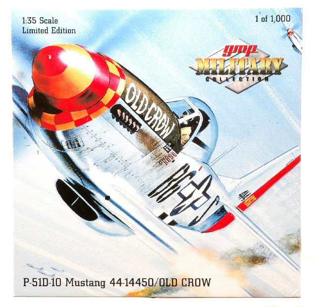 GMP Military Collection P-51D -10 Mustang MIB: GMP Military Collection 1:35 limited edition P-51D-10 Mustang 44-14450/Old Crow in OB, C10.
