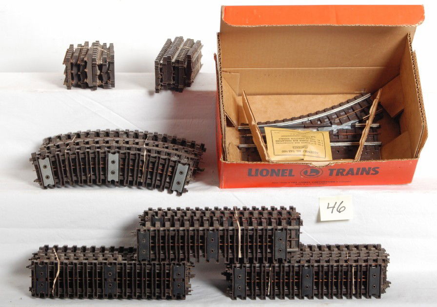 46 Lot of Lionel Super O track, straight and curved, e