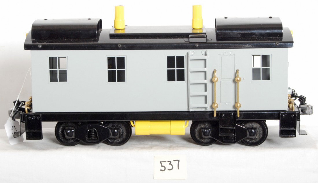 Reproduction Buddy L Outdoor Railroad boxcab diese: Modern era unmarked reproduction Buddy L Outdoor Railroad boxcab diesel locomotive, C9 area.