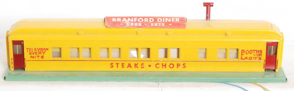 American Flyer No. 767 Branford diner: Postwar American Flyer S gauge No. 767 Branford diner, C6-7.