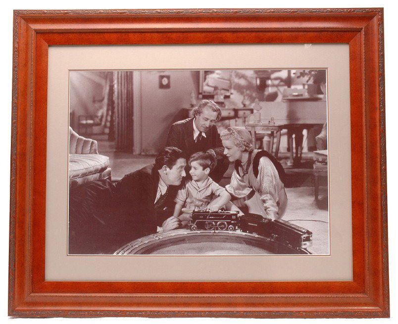 Movie Photo Print Dantes Inferno 1935 Framed: Movie photograph print from the movie ÒDanteÕs InfernoÓ 1935. The actors pictured in the photo are Spencer Tracy, Claire Trevor, Henry B. Walthall and Scotty Beckett. The print is professionally fr