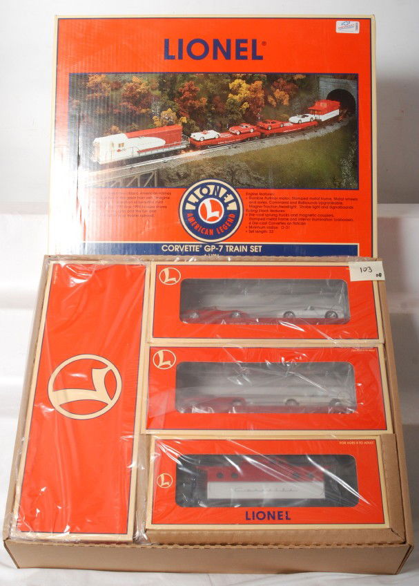 lionel corvette train set