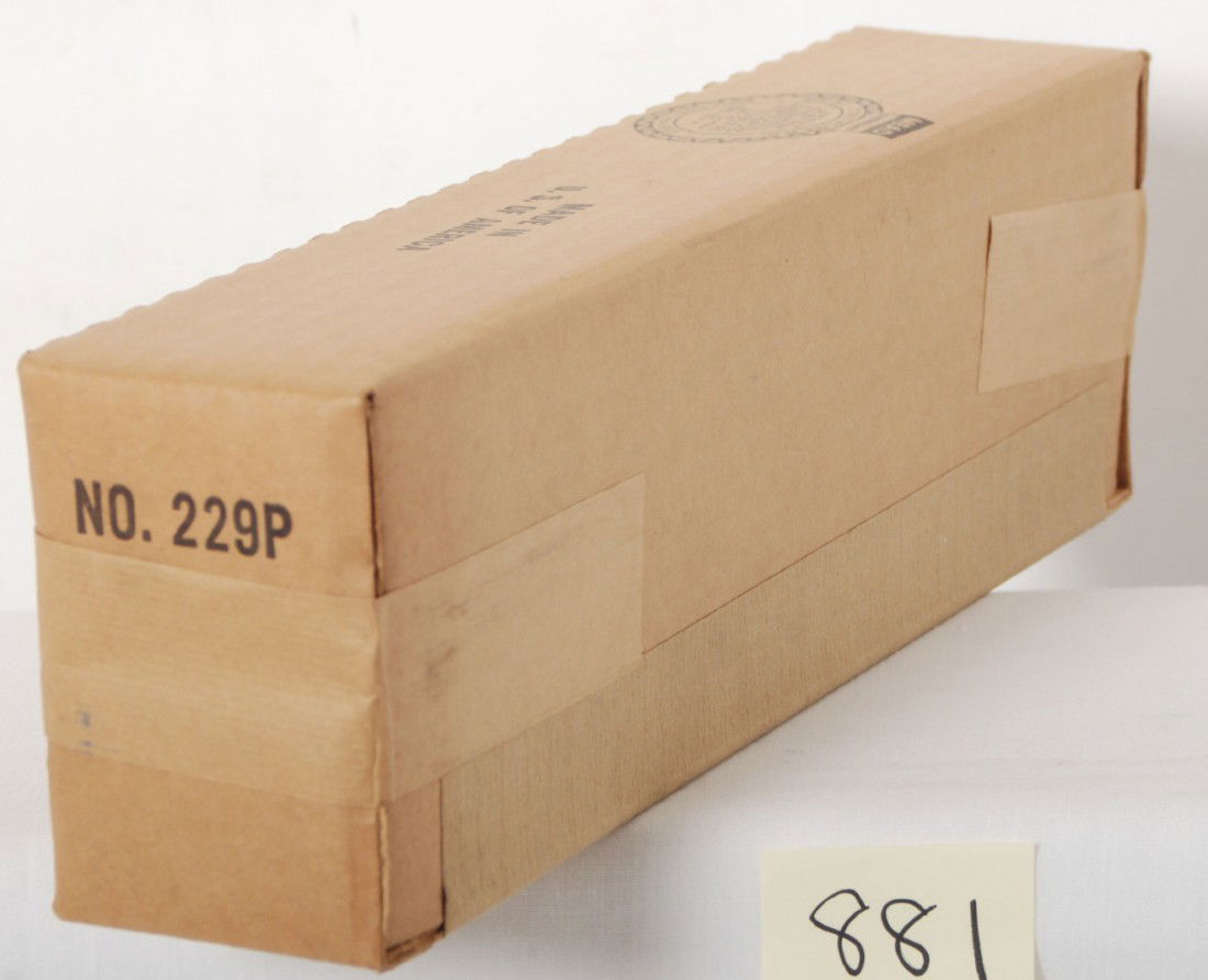Factory sealed Lionel No. 229 M.St.L. Alco in OB: Postwar Lionel O gauge No. 229 Minneapolis and St. Louis diesel Alco A unit in factory sealed original box, assumed C10.