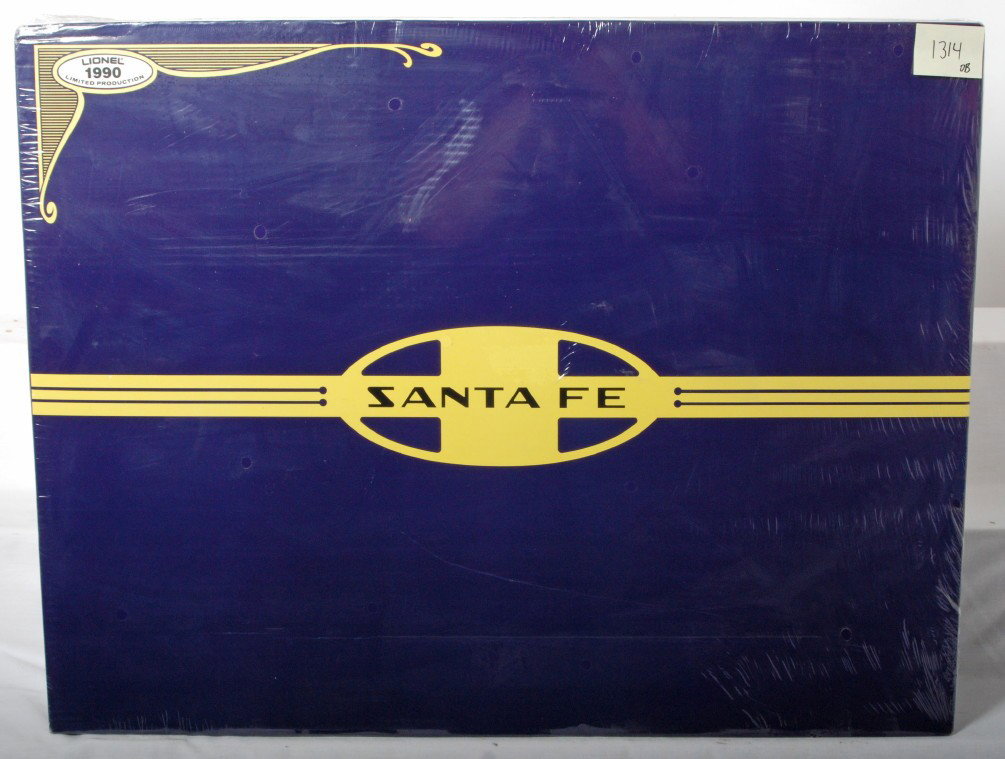 Lionel Santa Fe Dash 8-40B Set 11713: Lionel Santa Fe Dash 8 40-B freight set no. 11713 factory sealed in OB wrapped in cellophane, C10.