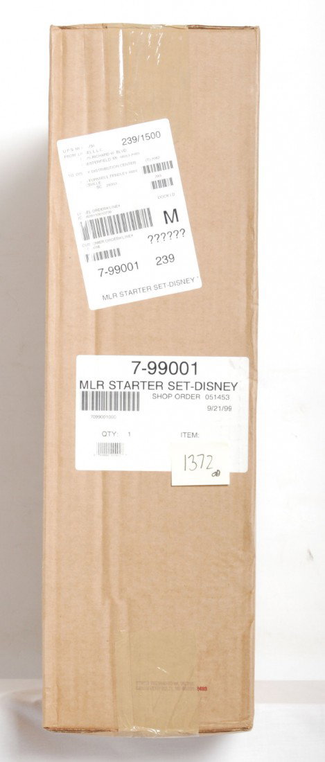 Lionel 99001 Disney Holiday set sealed: Lionel modern O gauge 99001 Disney MickeyÕs Holiday train set. Set is factory sealed in the master C10.