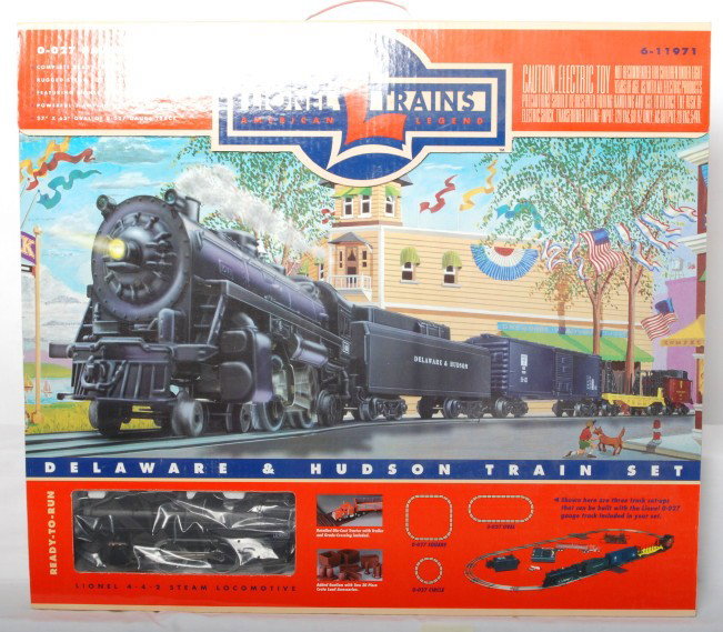 Lionel 11971 Delaware and Hudson set: Lionel modern O gauge 11971 Delaware and Hudson train set in OB. Set is factory sealed in plastic C10.
