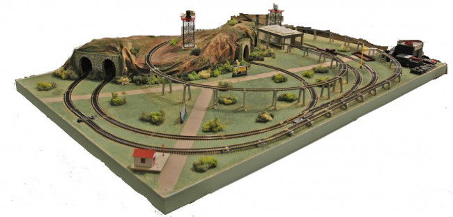 500: Rare Lionel HO 4 X 6 Layout w/Accessories 1962 : Lot 500