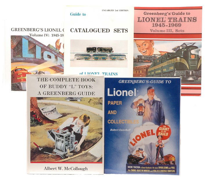 Greenbergs Catalogues 1945-1954 Postwar Sets: Lionel GreenbergÕs Lionel Catalogues Volume IV: 1945-1954. Also included is a GreenbergÕs Guide to Lionel Paper and Collectibles by Robert Osterhoff, Guide to Catalogued Sets of Lionel Trains Standa