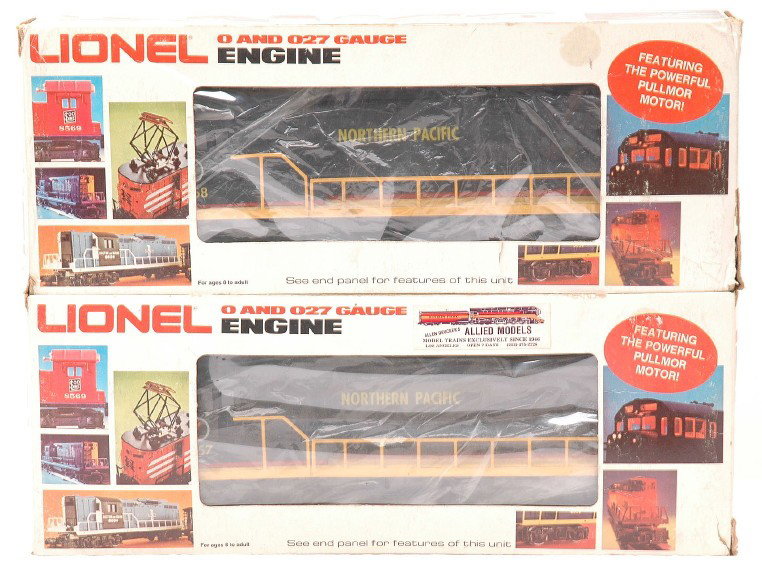 Lionel 8857 8858 NP U36B Units LIKE NEW OBs: Lionel 8857/8858 Northern Pacific U36B power and dummy diesel units in OBs. Diesels are C8.