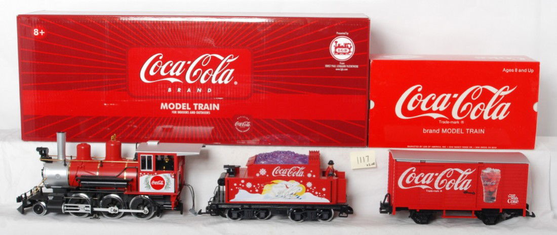 lgb coca cola train set