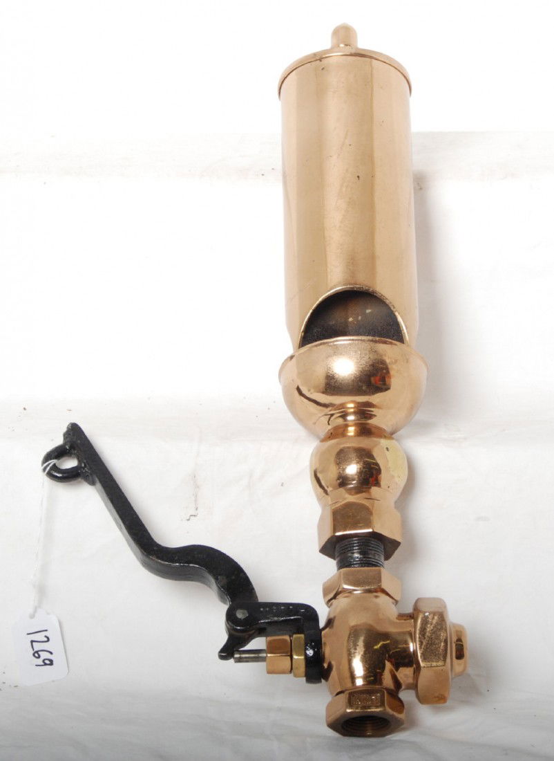 1269 Brass steam whistle