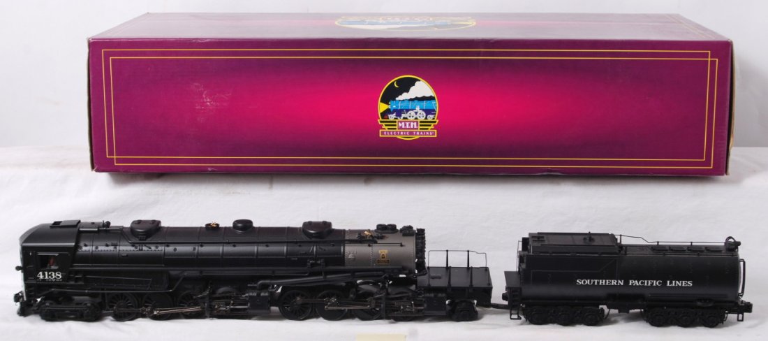 MTH Southern Pacific AC-6 cab forward with Proto: MTH modern O gauge 20-3348-1 Southern Pacific AC-6 cab forward steam locomotive in OB. Loco features Protosound 2.0, DCS control, Protosmoke, Protocoupler, and more. Loco is C8 with run time. Locomoti