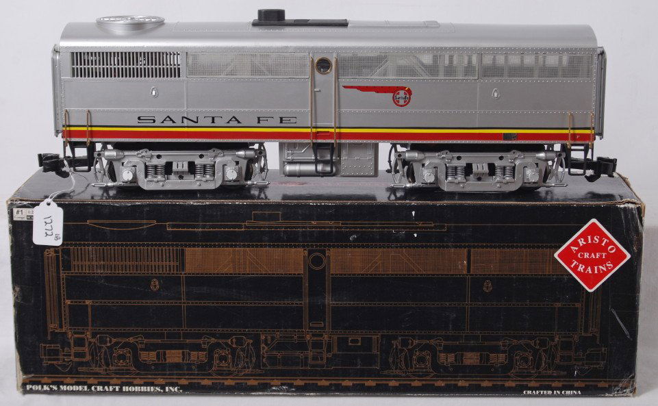Aristo Craft Trains G scale Santa Fe diesel B uni: Modern era Aristo Craft Trains G scale/Gauge 1 ART-22310 Santa Fe Alco diesel FB-1 unit in original box, C8.