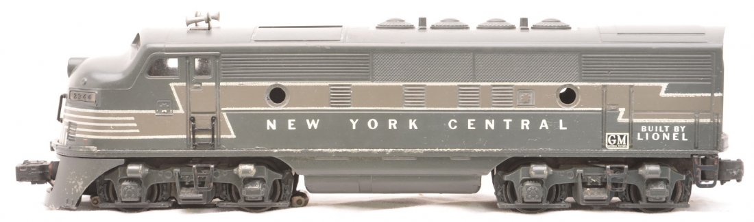 Lionel 2344 New York Central F3 Dummy A Unit: Lionel postwar 2344 New York Central F3 dummy A unit missing all portholes. The unit is C6.