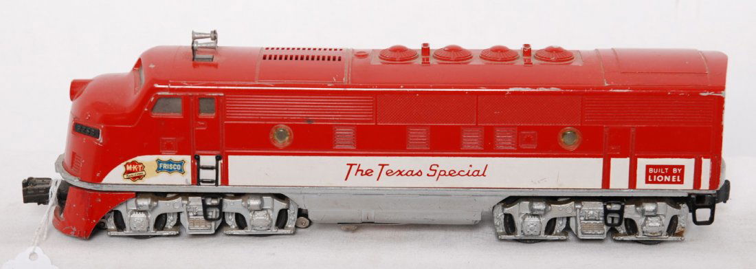 Lionel 2245 The Texas Special MKT diesel F3a loco: Postwar Lionel O gauge 2245 MKT The Texas Special EMD F3a diesel locomotive, C6.