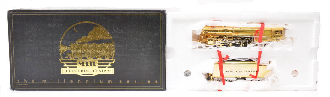 MTH Millennium Series 20-3040-1 NYC Hudson OB: MTH Millennium Series 20-3040-1 New York Central 4-6-4 J1e Hudson steam engine with Proto-Sound in OB. The engine has never been run, C9-10.