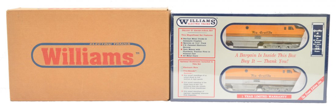 Williams Crown Edition AC102 RG Alco Dummy MIB: Williams Crown Edition AC102 Rio Grande Alco dummy A unit factory sealed in OB with outer shipping carton, C10.