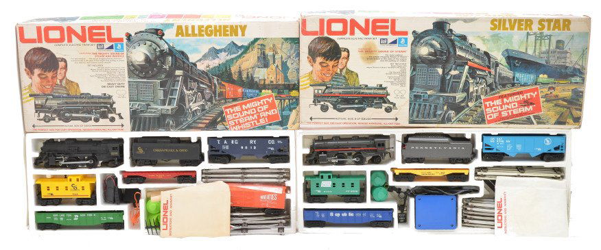 Lionel 1183 Silver Star 1284 Allegheny Sets: Lionel 1183 Silver Star freight set and 1284 Allegheny freight set both in OBs. The sets are C8.