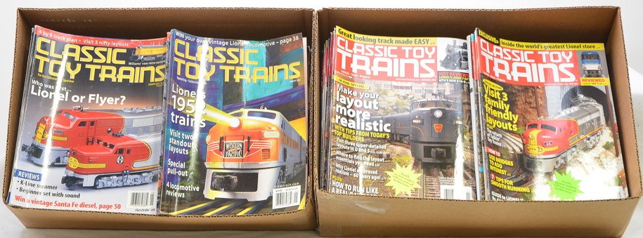 Classic Toy Train Magazines from 2000-2012: Classic Toy Train Magazines from 2000 through 2012. Please view photo to verify selection and condition.