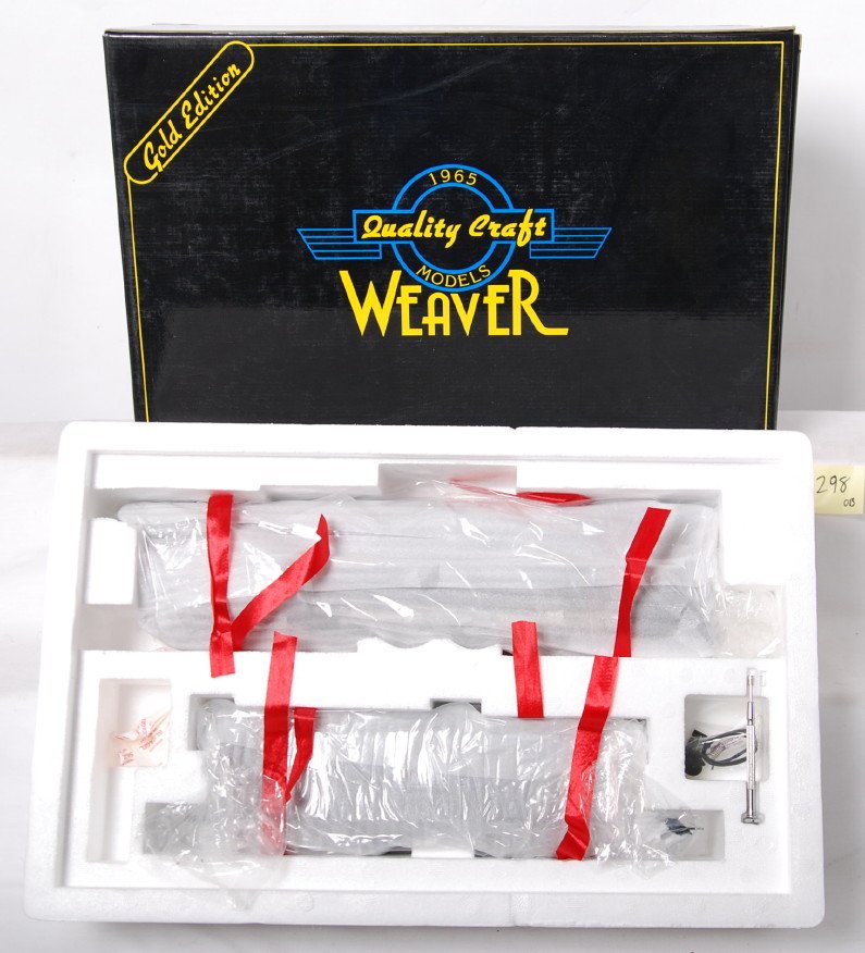 Weaver Western Pacific GS-64 steam locomotive: Weaver modern O gauge Western Pacific GS-64 steam locomotive in OB. Brass constructed locomotive features smoke, can motor, constant voltage lighting and more. Loco is factory wrapped C10.