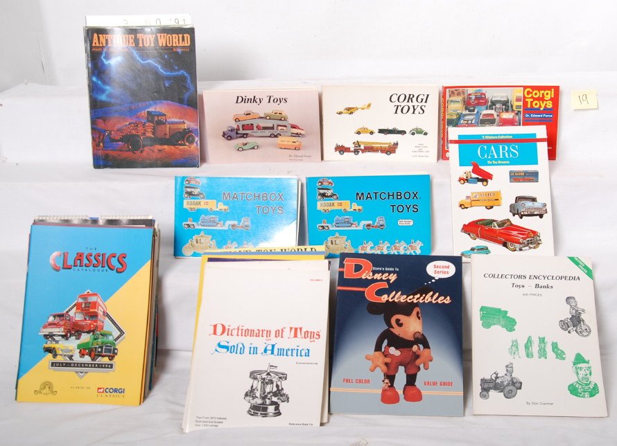Diecast and pressed steel car and truck price gu: Diecast and pressed steel car and truck price guide/collector books and magazines. Dinky, Corgi, Matchbox, and Tonka. For more description view photographs. This is a heavy lot and should be considere