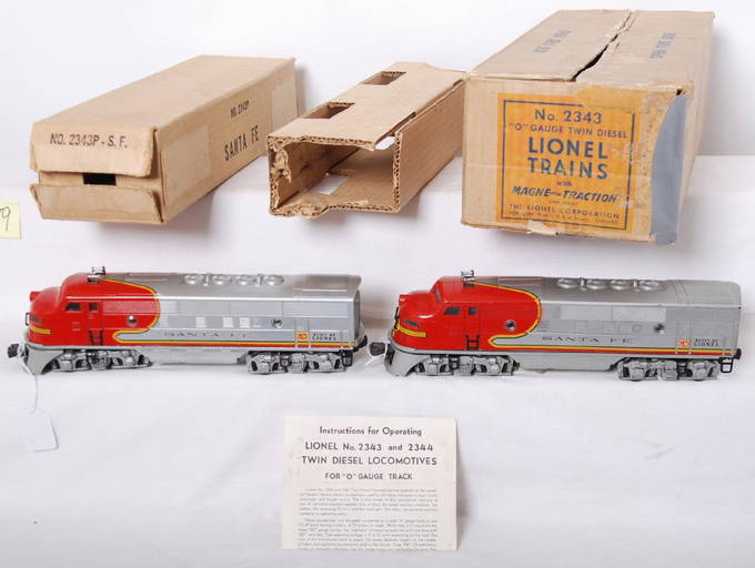 Lionel 2343 Santa Fe Twin Diesel In Mc