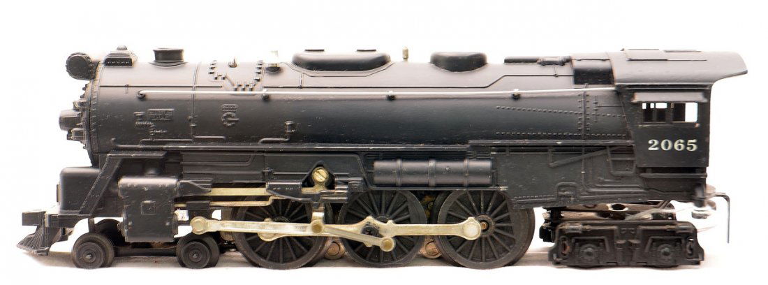Lionel Postwar 2065 Black Steam Loco: Lionel postwar 2065 black 4-6-4 steam loco, C8.