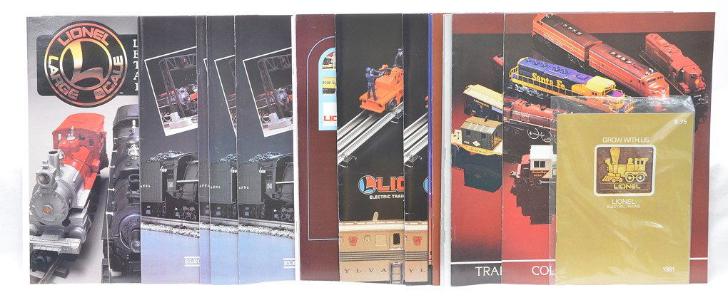 Lionel Catalogs & Flyers from 1970-1989: Lionel catalogs and flyers from 1970-1989. Many of the years have multiple copies. Catalogs are in like new to mint condition.