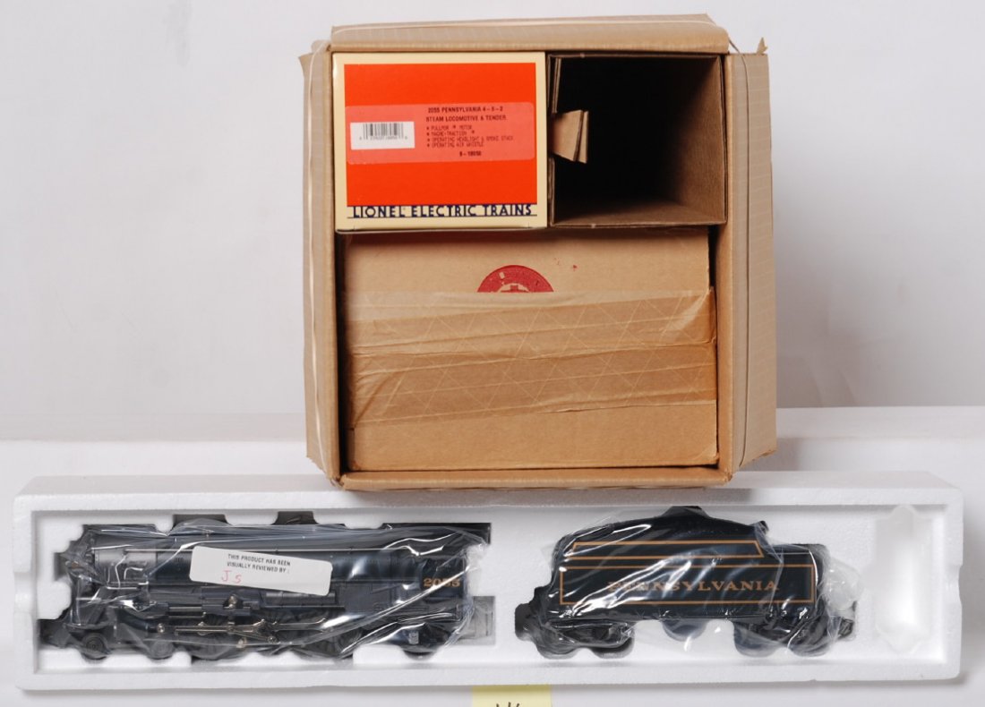 Lionel JC Penney Pennsylvania 4-6-2 with case: Lionel modern O gauge 18050 JC Penney Pennsylvania 4-6-2 loco in OB. Loco also comes with display case. Loco box is open but case is sealed and loco is factory wrapped C10.