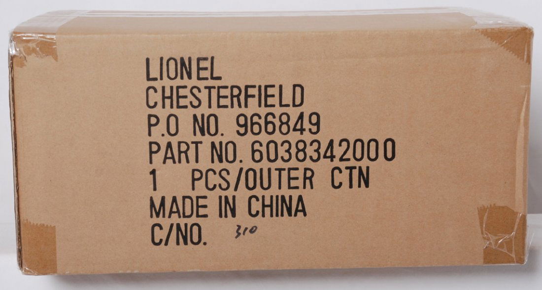Lionel 38342 1619W Alco freight set: Lionel modern O gauge Conventional Classics 1619W Santa Fe Alco freight set in OB. Set features Santa Fe 218 Alco A-A pair and modern reissues of the 6819 flat with helicopter, 6802 flat with girders,