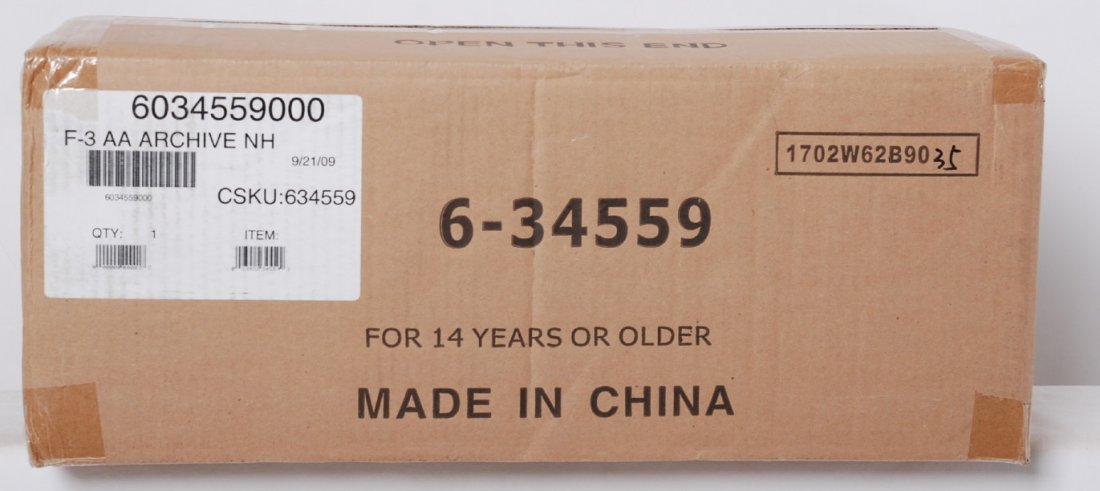 Lionel 34559 New Haven F-3 A-A set: Lionel modern O gauge 34559 archive collection New Haven F-3 A-A diesel locomotive set in OB. Set is conventional and factory sealed in the master carton C10.