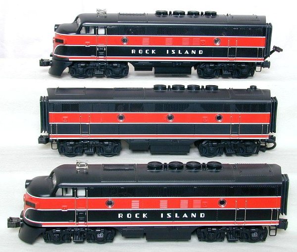 MTH Rock Island F3 A-B-A set, OB's