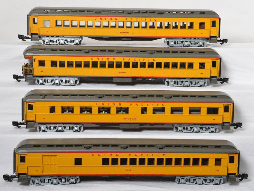 4 Aristo Craft Union Pacific heavyweight passenger cars