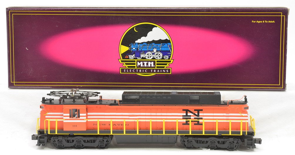 MTH 20-5508-1 NH E-33 Rectifier Electric Loco MIB: MTH 20-5508-1 New Haven E-33 Rectifier electric loco with Proto-Sound in OB, C9.