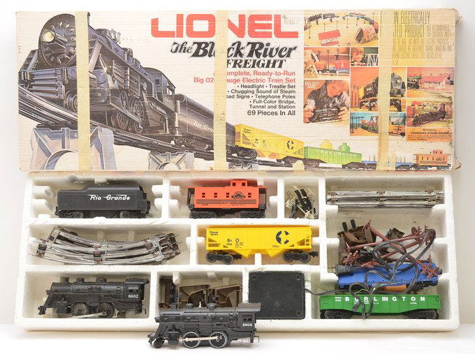 lionel black river freight train set