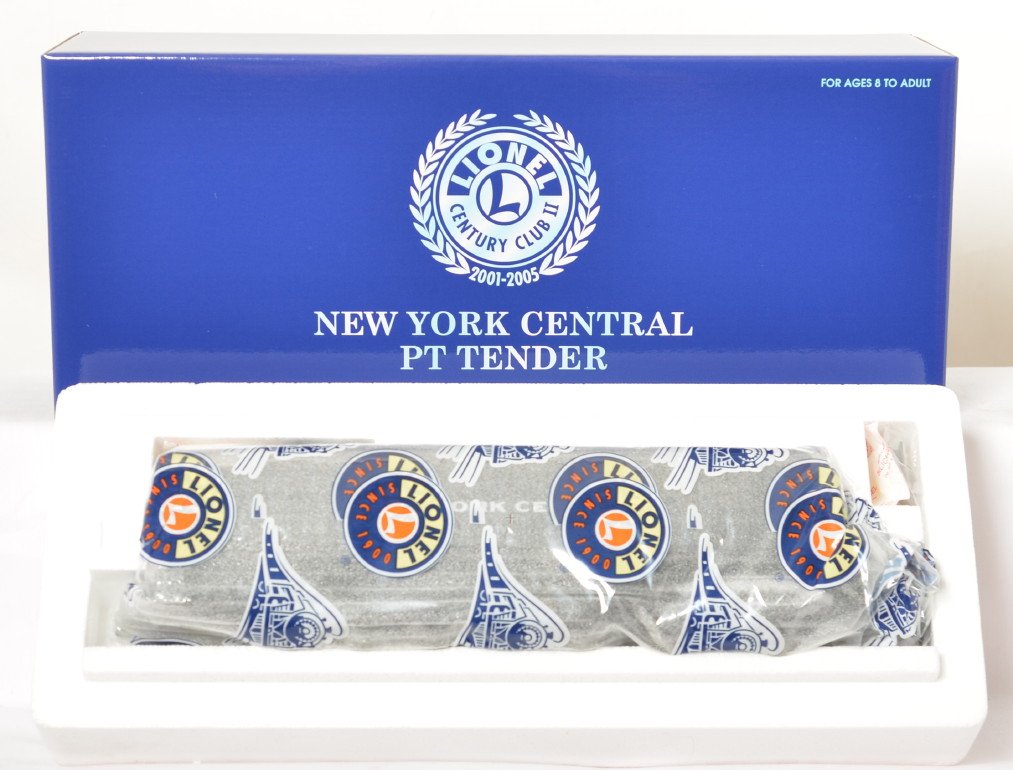 Lionel Century Club II 38097 NYC PT Tender: Lionel Century Club II New York Central Empire State Express Niagara PT tender in OB. Catalog number is 38097. Tender is factory wrapped in the carton C10.
