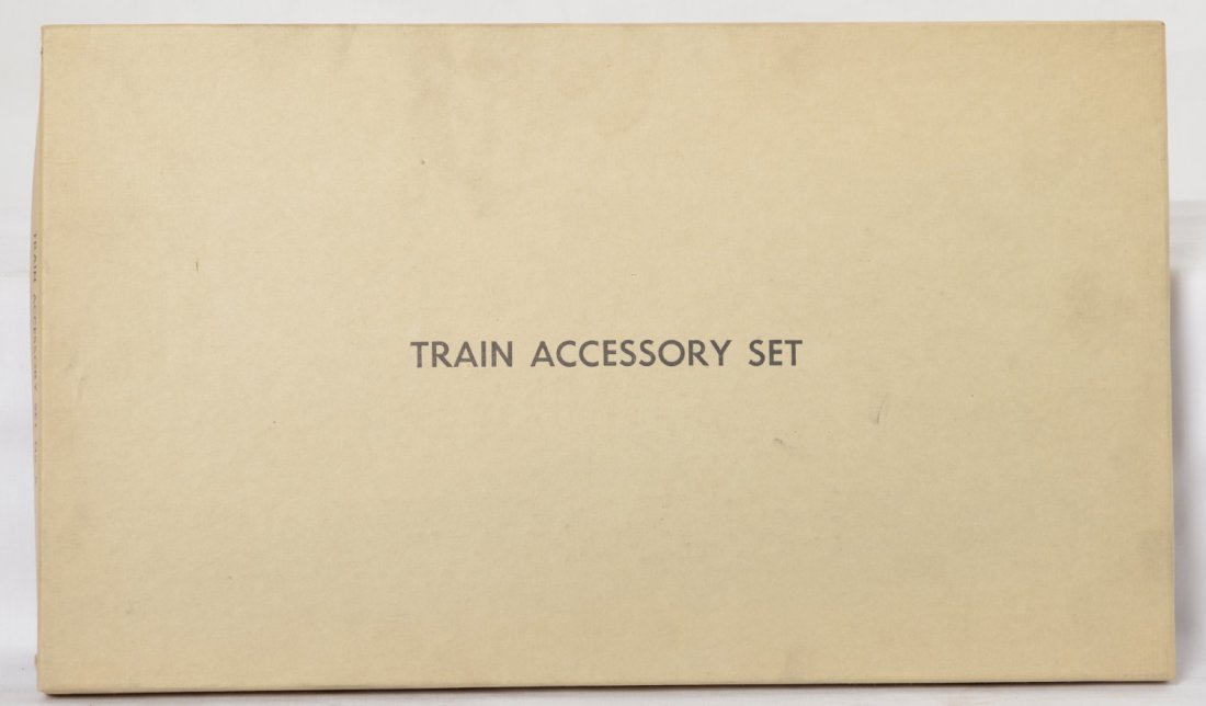 Mint Built-Rite Train Accessory Set No. 8: Mint Built Rite Train Accessory Set No. 8. The box is in great shape and still has one factory seal intact. The contents are mint and unpunched which includes buildings, girder bridge, signal bridge a