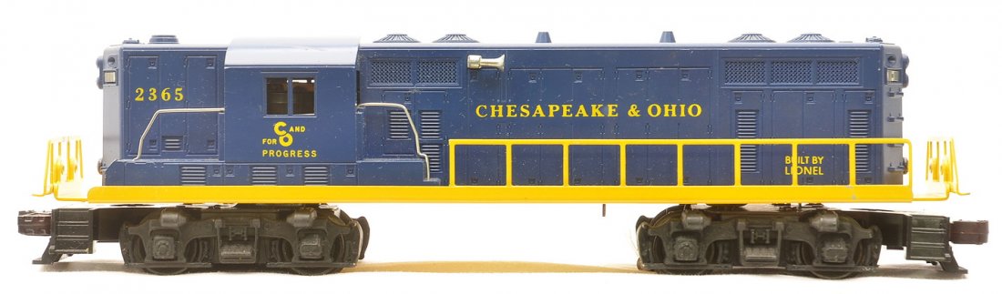 Lionel 2356 Chesapeake & Ohio GP7 Diesel LN: Lionel postwar 2365 Chesapeake & Ohio GP7 diesel, C8.
