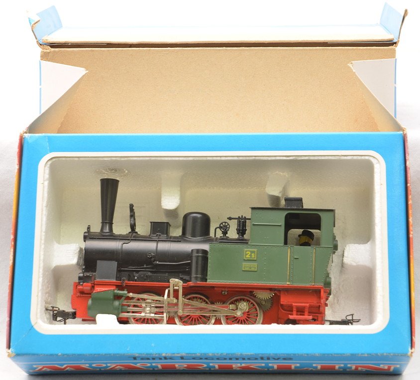 Marklin HO 3400 Minex Steam Loco Boxed: Marklin HO scale 3400 Minex 0-6-0 steam loco in OB, C8.