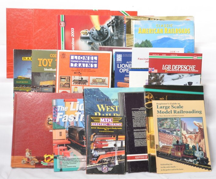 21 Books Lionel, LGB, Pennsylvania, scenery, etc: Large group of books. Subject matter includes LGB, Lionel operating cars, multiple scenery books, Lionel FasTrack book, and more. See photos for best description. Will be heavy to ship. Twenty one boo