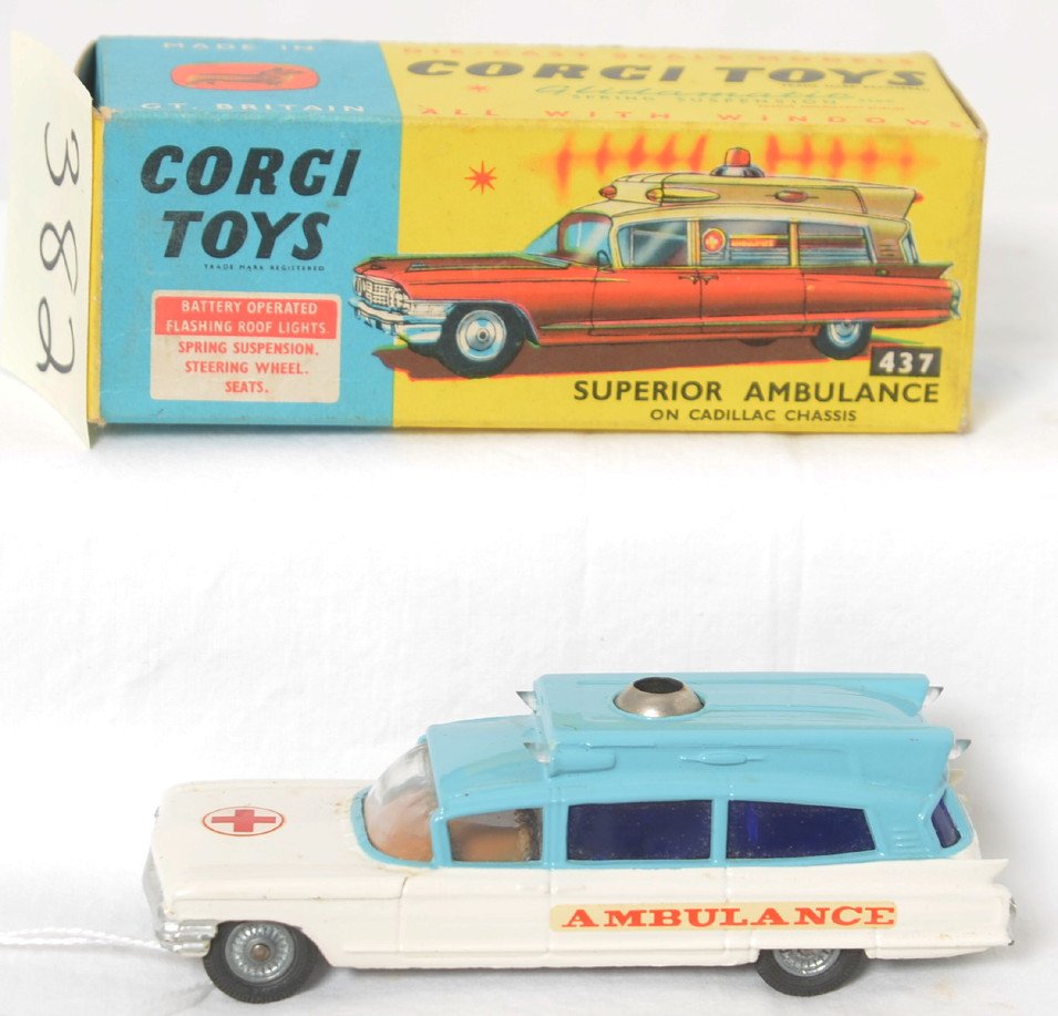 corgi toys superior ambulance on cadillac chassis