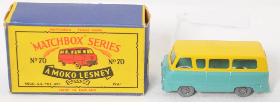 Matchbox Moko No. 70 Thames Estate Car in OB, New: Diecast Matchbox made by Moko Lesney No. 70 Thames Estate Car in original box looks new showing no wear. Box shows no wear, partial removal of price sticker.